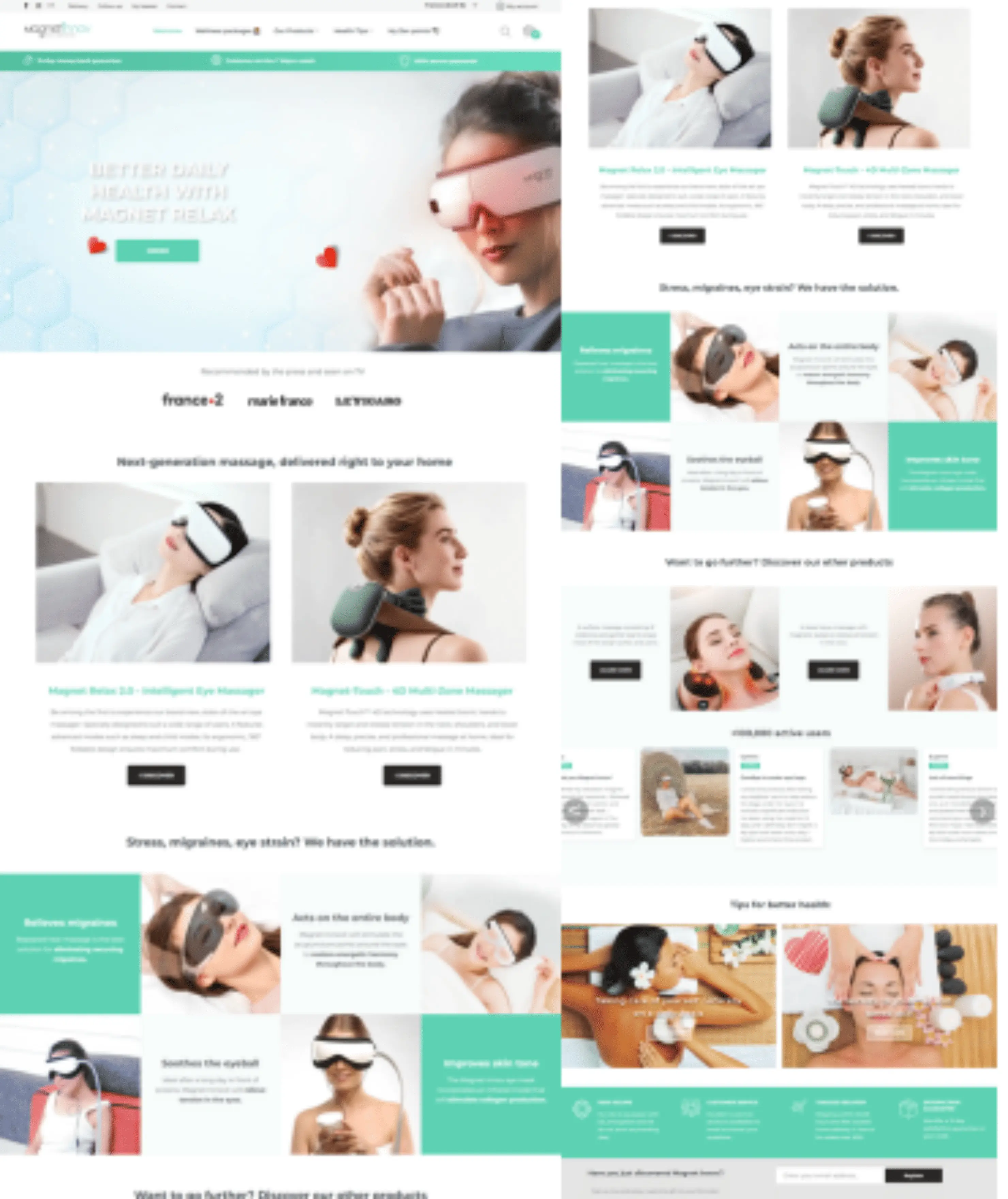 Magnet Relax – High-Conversion Health & Wellness E-commerce Platform